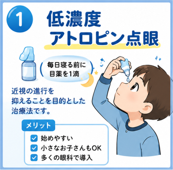 低濃度アトロピン点眼